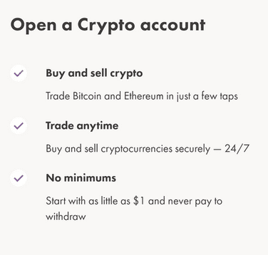 Opening a Wealthsimple crypto account. Image from Wealthsimple Crypto.